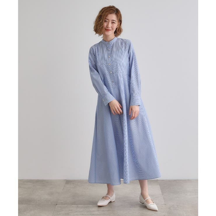 ヘリテージフレアシャツワンピース | grove | 詳細画像6 