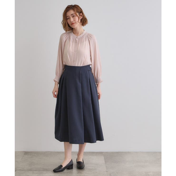 サイドベルトタックフレアスカート | grove | 詳細画像11 