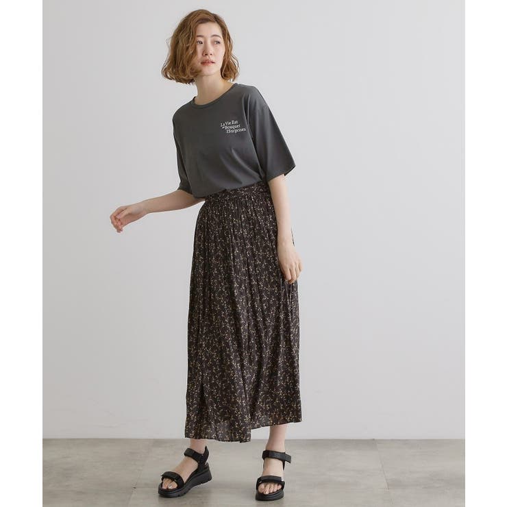 五分袖ロゴプリントTシャツ | grove | 詳細画像7 