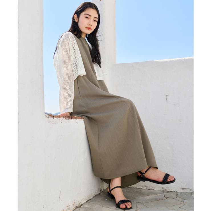 【品よく着こなす、大人のワークスタイル】ワークジャケット×ワンピースセット | grove | 詳細画像2 