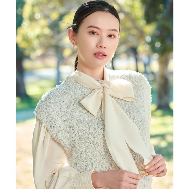 2WAYシアーボウタイブラウス | grove | 詳細画像23 