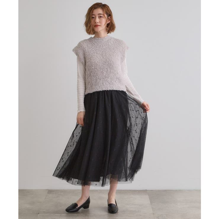 ラメリリーニットベスト | grove | 詳細画像8 