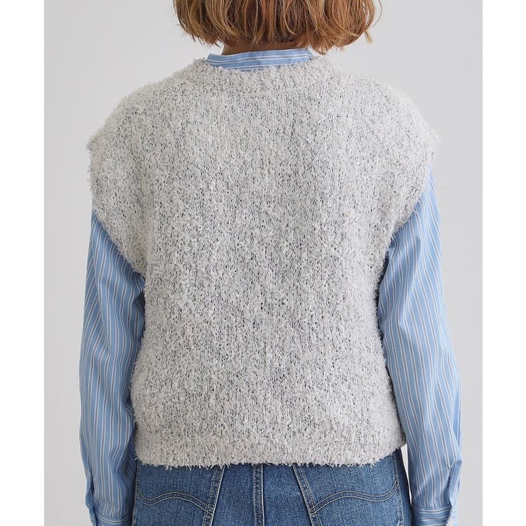 ラメリリーニットベスト | grove | 詳細画像12 