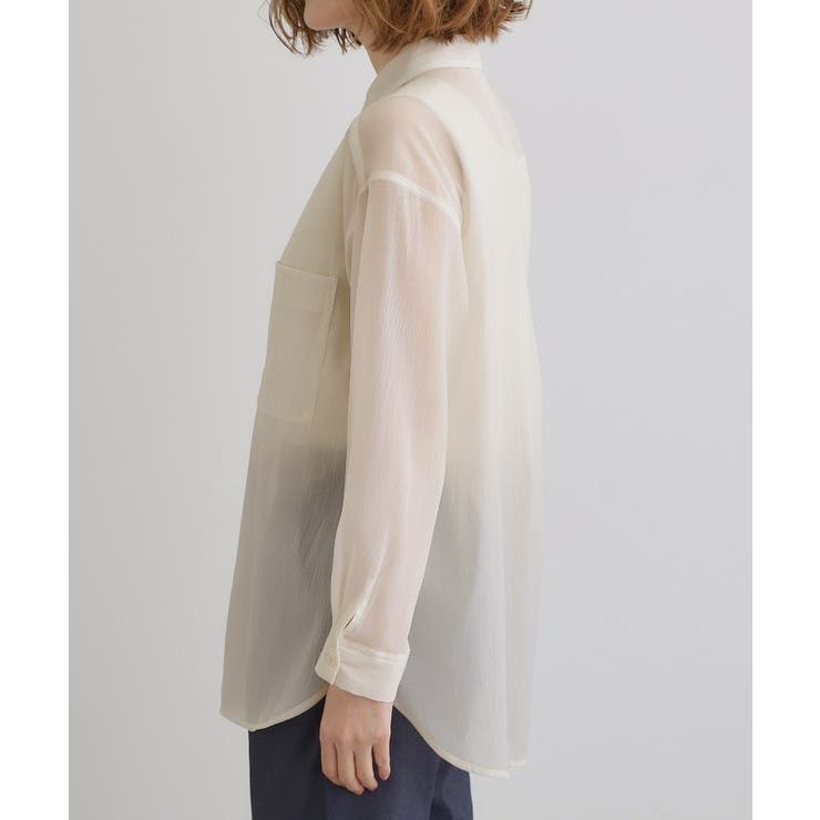 【大人の抜け感スタイル】ストライプアソートシアーオーバーシャツ | grove | 詳細画像21 