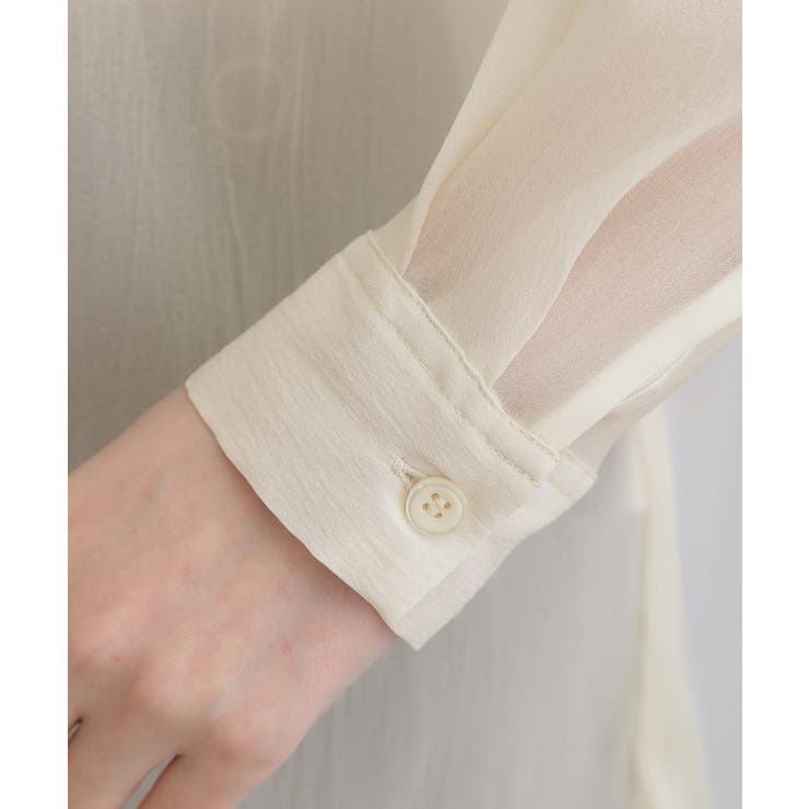 【大人の抜け感スタイル】ストライプアソートシアーオーバーシャツ | grove | 詳細画像25 