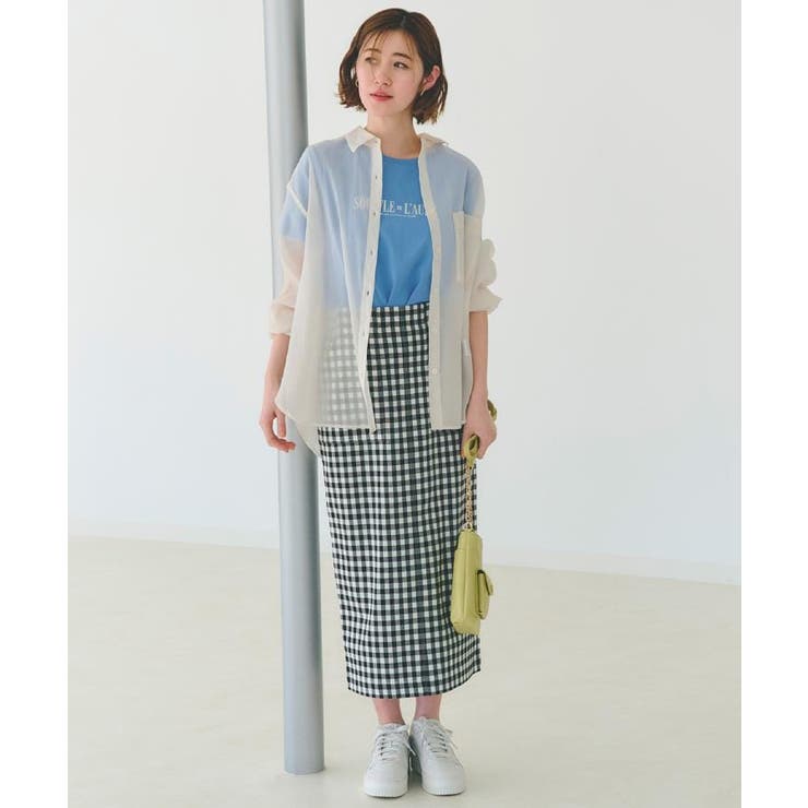 【大人の抜け感スタイル】ストライプアソートシアーオーバーシャツ | grove | 詳細画像4 