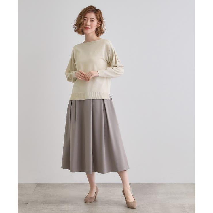 袖タックラメニットプルオーバー | grove | 詳細画像3 