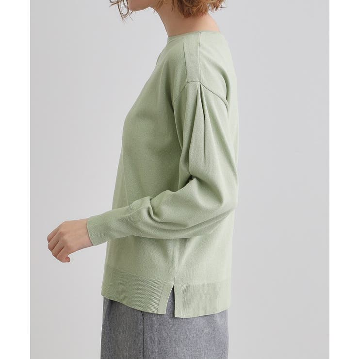 袖タックラメニットプルオーバー | grove | 詳細画像14 