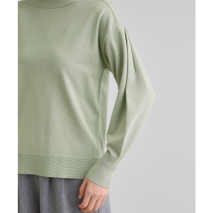 袖タックラメニットプルオーバー | grove | 詳細画像17 