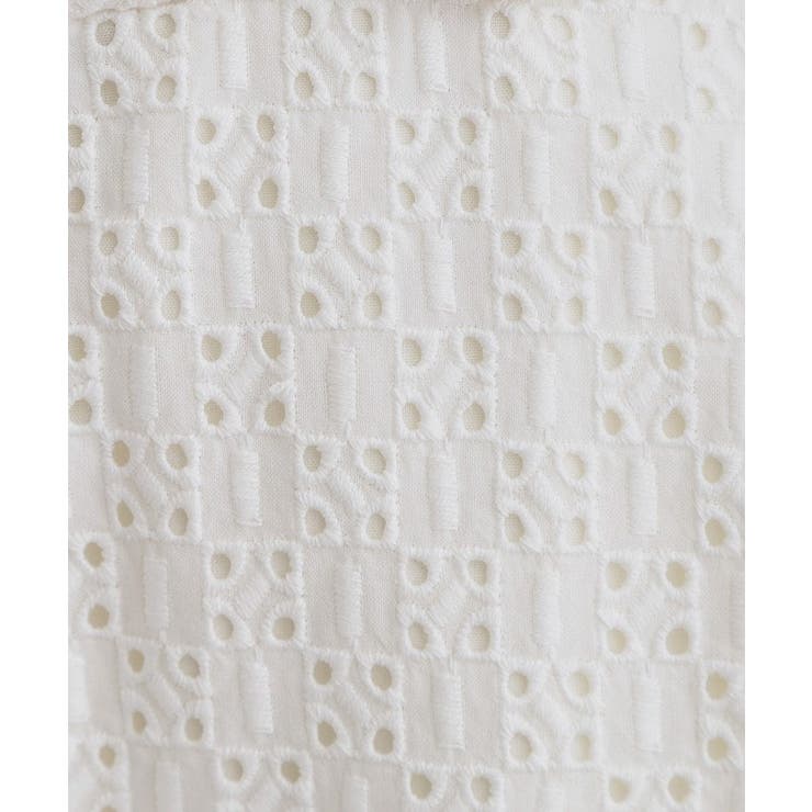 【レースの透け感が軽やか】エンブロイダリーレースワイドパンツ | grove | 詳細画像5 