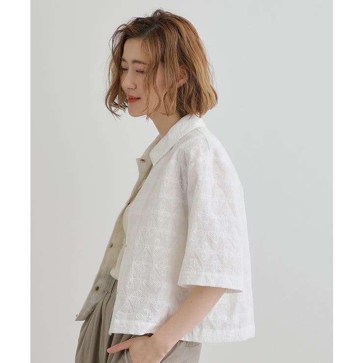 刺繍レースショートジャケット | grove | 詳細画像2 