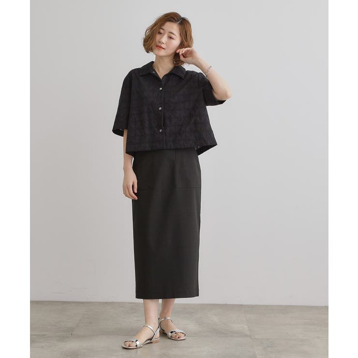 刺繍レースショートジャケット | grove | 詳細画像8 