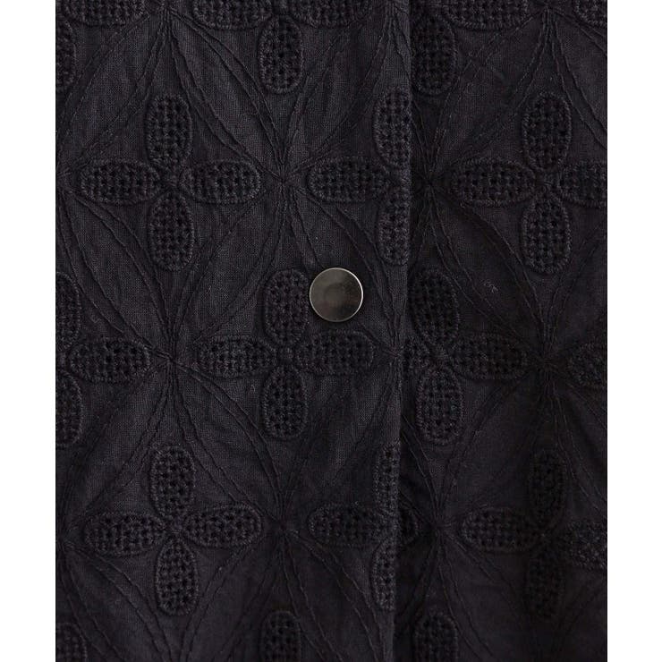 刺繍レースショートジャケット | grove | 詳細画像9 