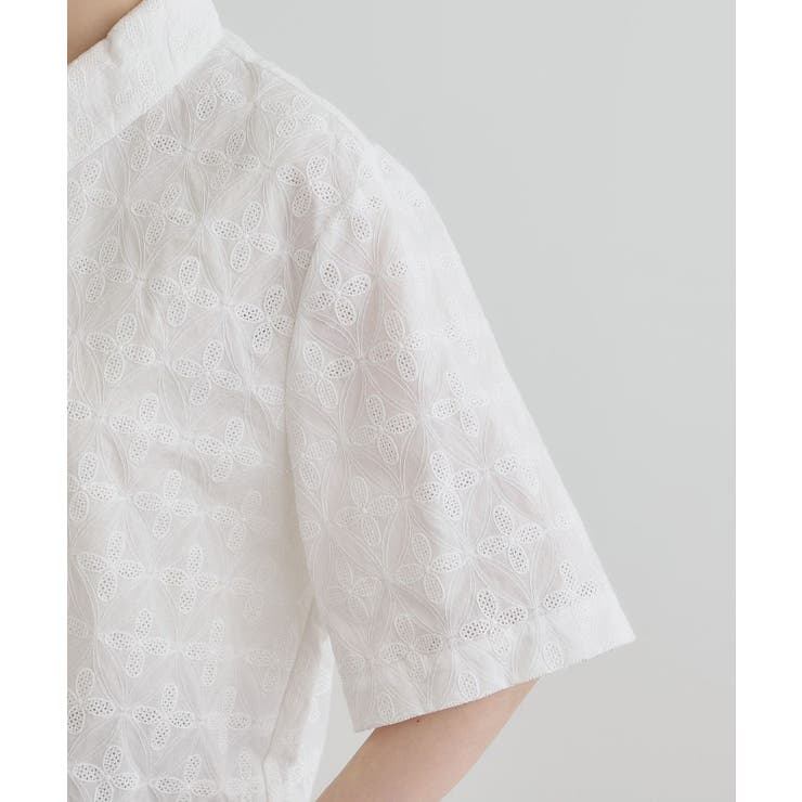 刺繍レースショートジャケット | grove | 詳細画像14 