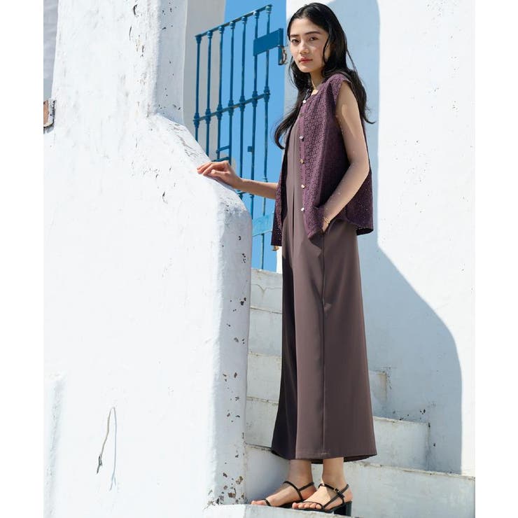 一枚でこなれる、大人のイージーサロペット | grove | 詳細画像1 