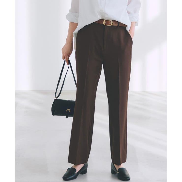 モカブラウン(042) | セミフレアパンツ | grove