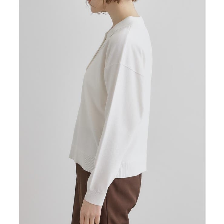 配色ポロニットプルオーバー | grove | 詳細画像14 