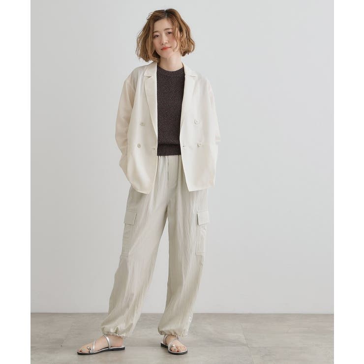 【洒落感際立つ羽織アイテム】シアーテーラードジャケット | grove | 詳細画像3 