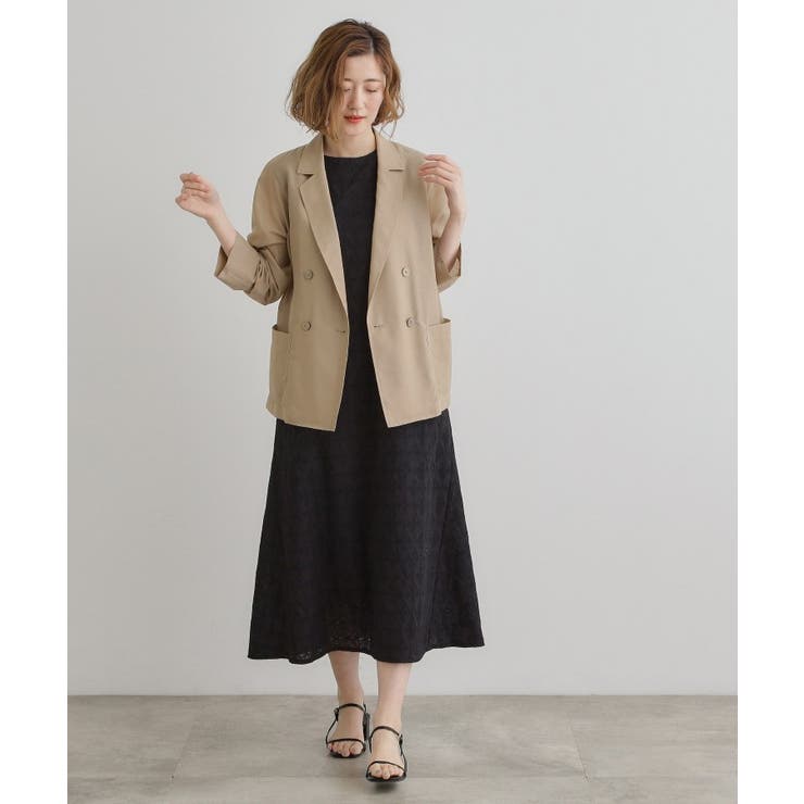 【洒落感際立つ羽織アイテム】シアーテーラードジャケット | grove | 詳細画像11 