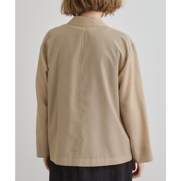 【洒落感際立つ羽織アイテム】シアーテーラードジャケット | grove | 詳細画像16 