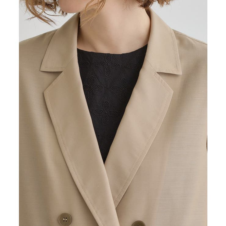 【洒落感際立つ羽織アイテム】シアーテーラードジャケット | grove | 詳細画像17 