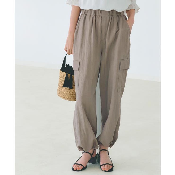 カーキ(027) | 【ひんやり】2WAYツイルカーゴパンツ | grove