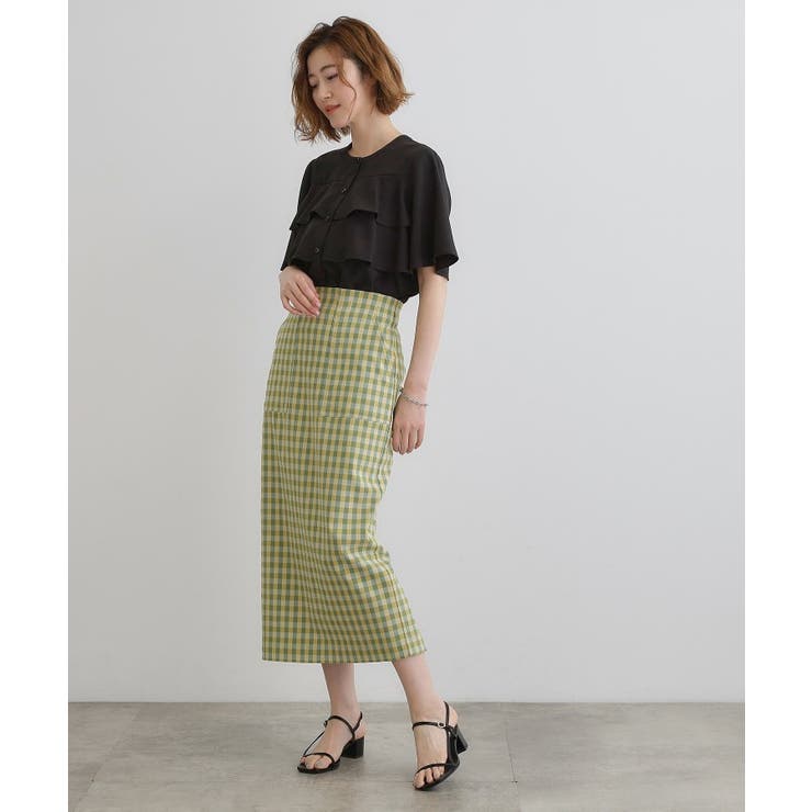 楽ちんときれいを両立 ハイパーナロースカート | grove | 詳細画像12 