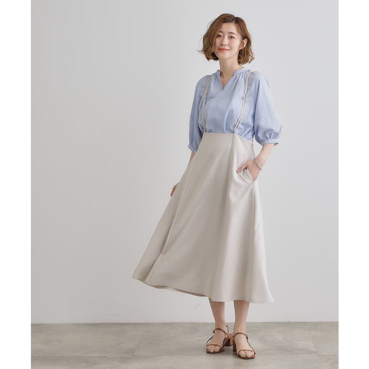 【夏に嬉しい機能付き】ランタンスリーブシャツブラウス | grove | 詳細画像17 