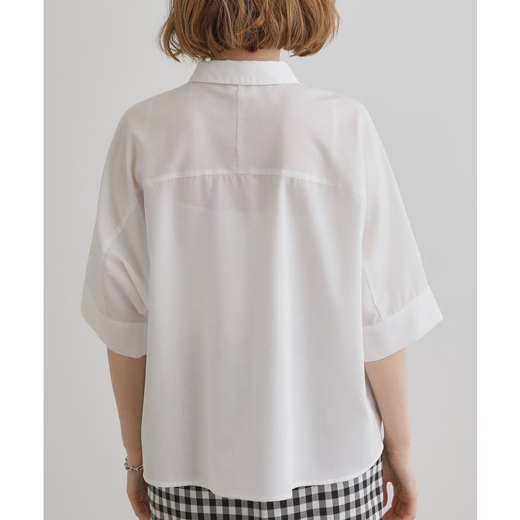 【夏に嬉しい機能付き】ドルマンクロップドシャツ | grove | 詳細画像27 