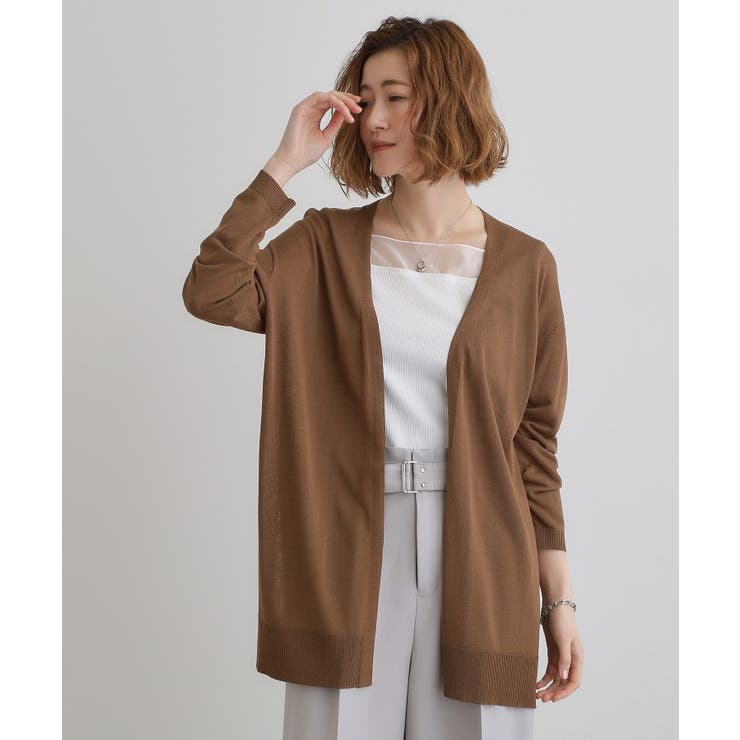 【接触冷感/UVカットetc】夏に嬉しい機能付き！ベーシックロングカーディガン | grove | 詳細画像14 