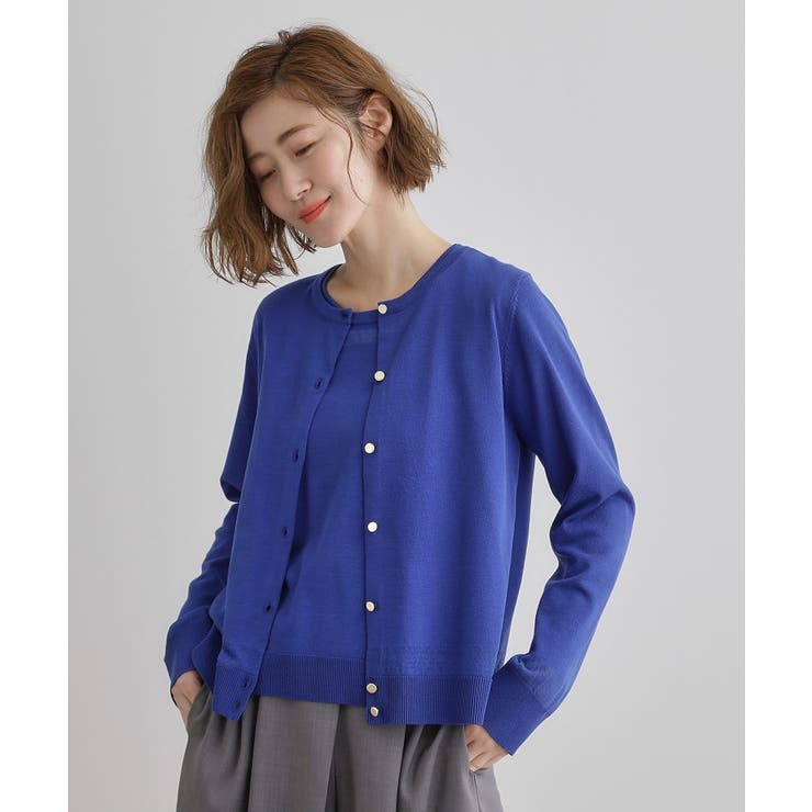 【雑誌掲載】シアー素材使いアンサンブルニット | grove | 詳細画像14 