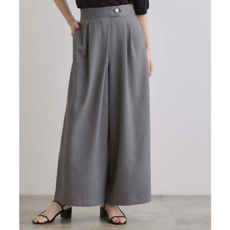 チャコールグレー(014) | エフォートレスマキシスカンツ | grove