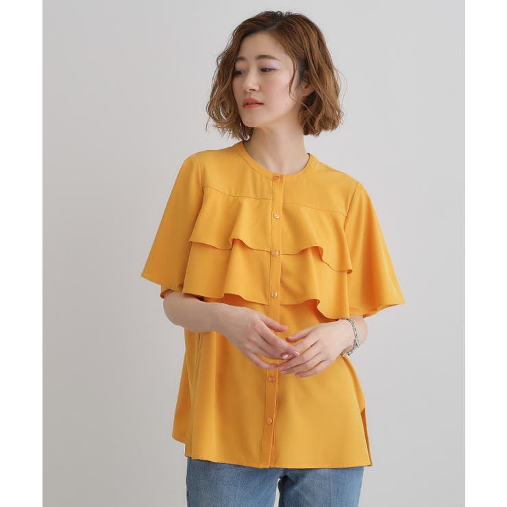 甘さを抑えた大人のラッフルフリルブラウス | grove | 詳細画像10 