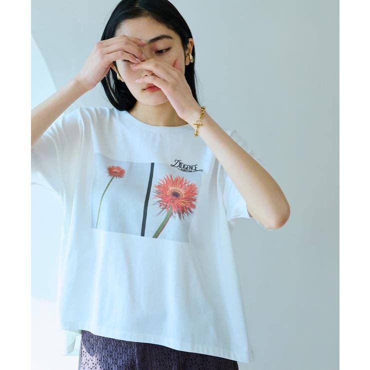 【コラボITEM】DILIGENCE PARLOUR フォトフレアTシャツ | grove | 詳細画像1 