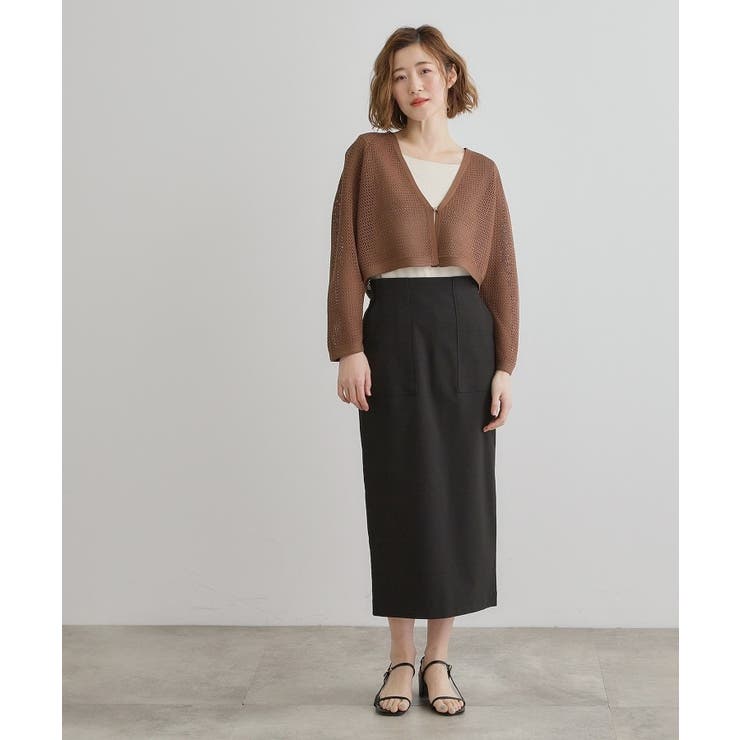 ワイドスリーブメッシュカーディガン | grove | 詳細画像11 