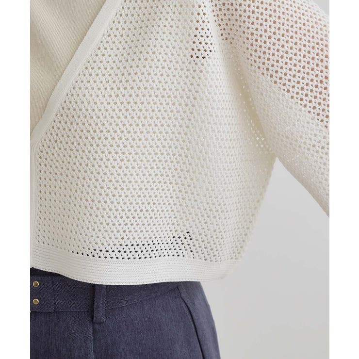 ワイドスリーブメッシュカーディガン | grove | 詳細画像18 