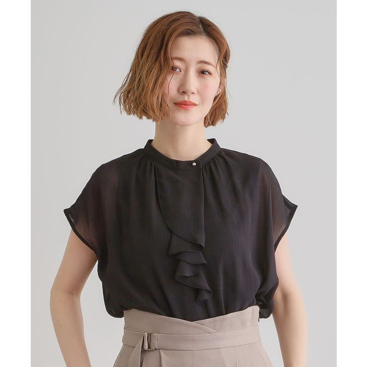 フロントラッフルフリルブラウス | grove | 詳細画像5 