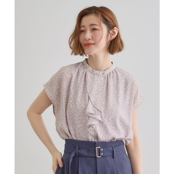 フロントラッフルフリルブラウス | grove | 詳細画像15 