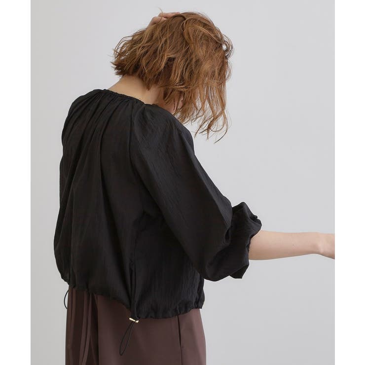 【洗える】シアーナイロンギャザーブルゾン | grove | 詳細画像2 