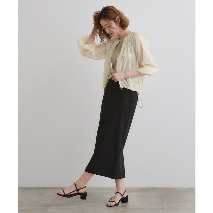 【洗える】シアーナイロンギャザーブルゾン | grove | 詳細画像11 