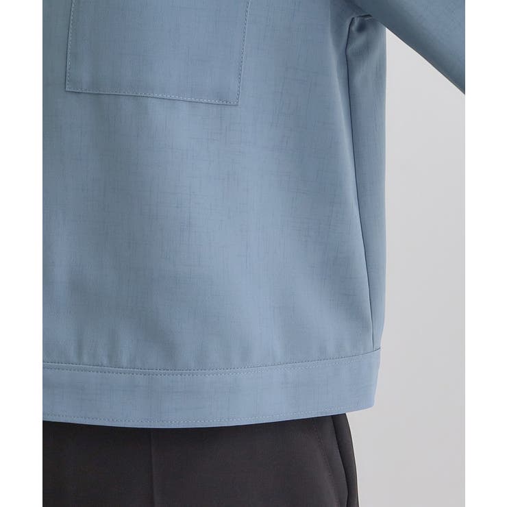 麻調ノーカラーシアーブルゾン | grove | 詳細画像19 