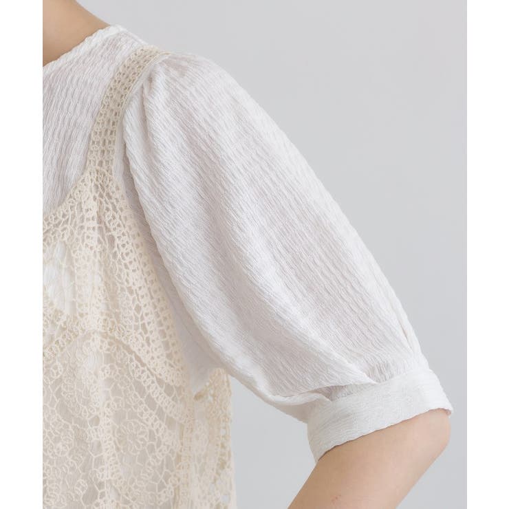 1枚でお洒落に決まるレースビスチェ×ブラウスSET | grove | 詳細画像26 