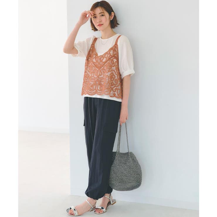 1枚でお洒落に決まるレースビスチェ×ブラウスSET | grove | 詳細画像15 