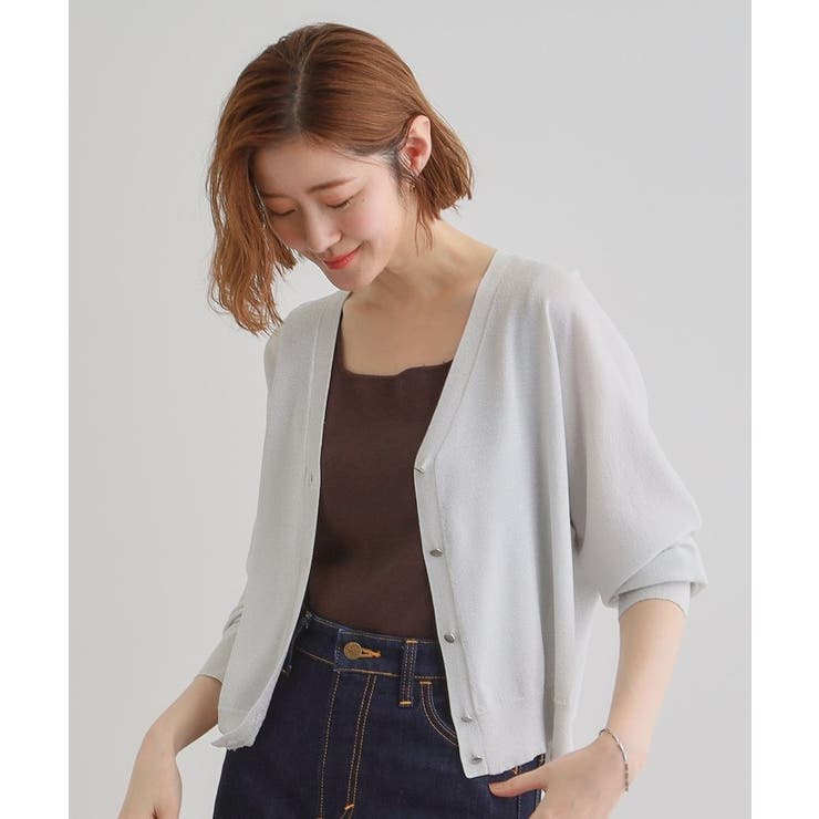 【UV／冷感／抗ピル】ラメドルマンカーディガン | grove | 詳細画像2 