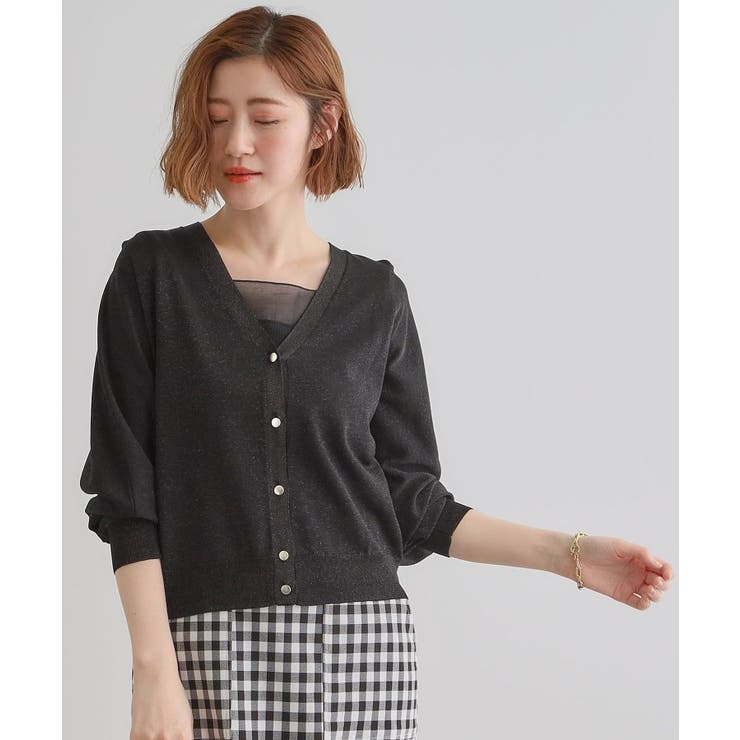 【UV／冷感／抗ピル】ラメドルマンカーディガン | grove | 詳細画像6 