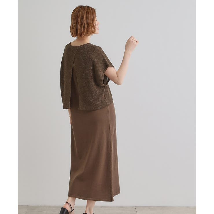 ラメベスト×ニットワンピースSET | grove | 詳細画像8 