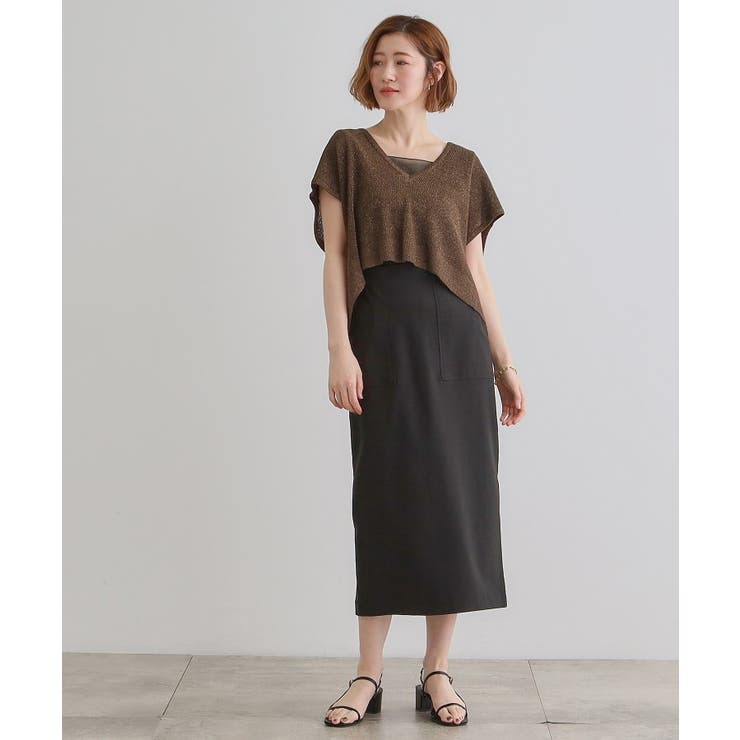 ラメベスト×ニットワンピースSET | grove | 詳細画像13 