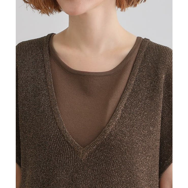 ラメベスト×ニットワンピースSET | grove | 詳細画像25 