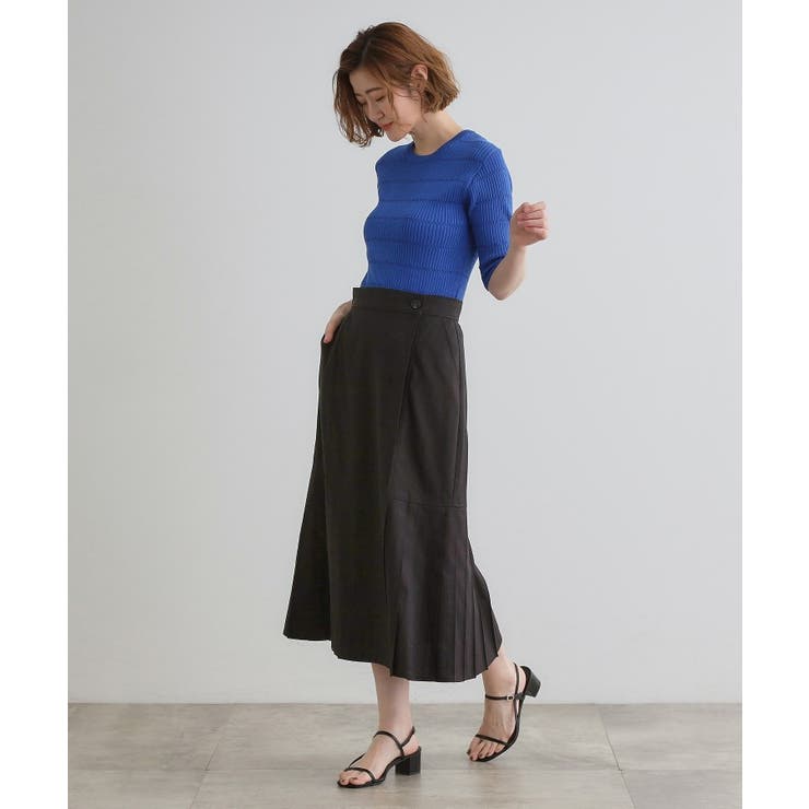 【大人のニュアンス】リネン混サイドタックスカート | grove | 詳細画像2 