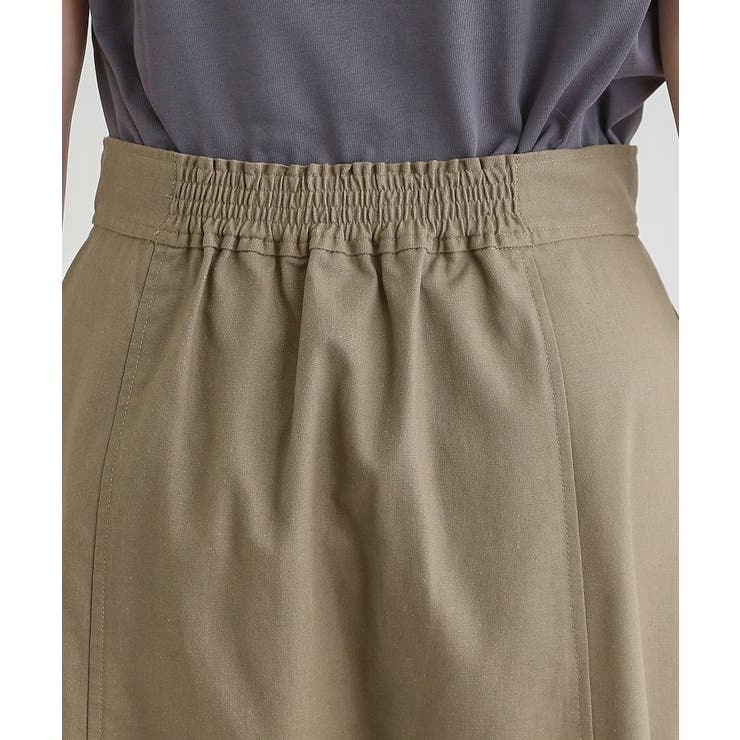 【大人のニュアンス】リネン混サイドタックスカート | grove | 詳細画像15 